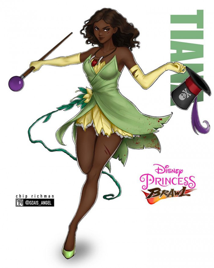 2. Disney Princess Brawl - Here is Tiana from the Disney movie, The Princess And The Frog