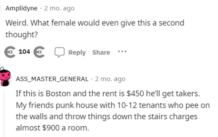 It seems like some people do think that he might get some offers simply because of how cheap the rent is.