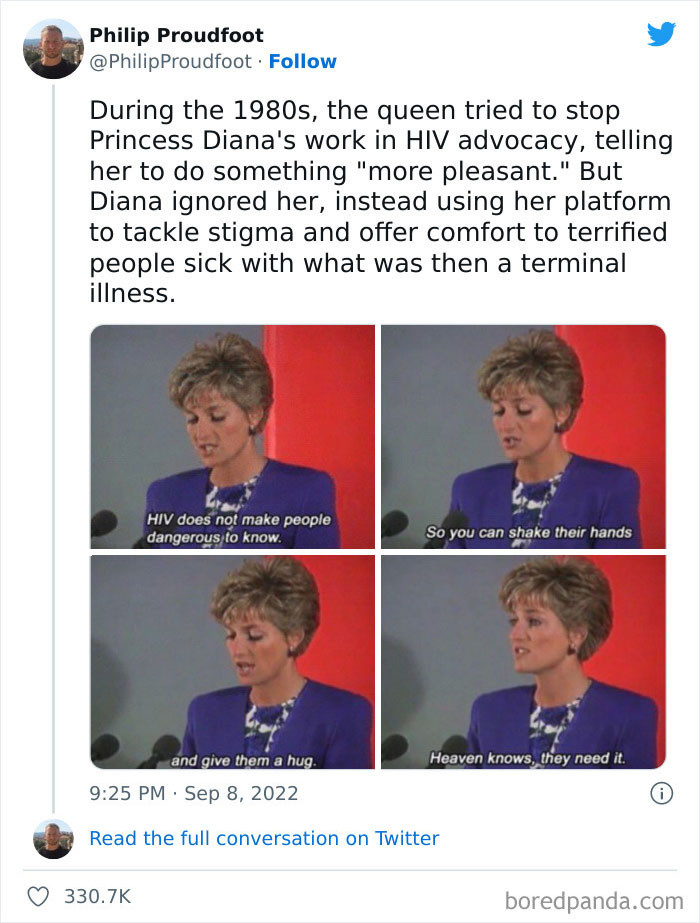 1. Princess Diana's work in HIV advocacy