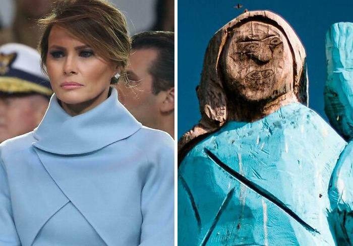 13. A statue of Melania Trump in Slovenia.