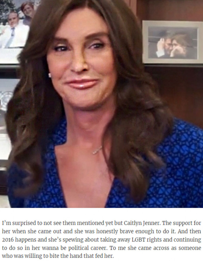 13. Talk about Caitlyn Jenner