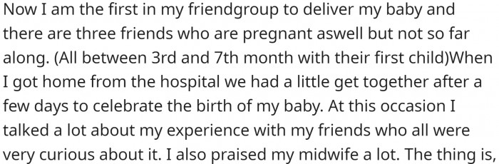 OP recommended this midwife to her friends