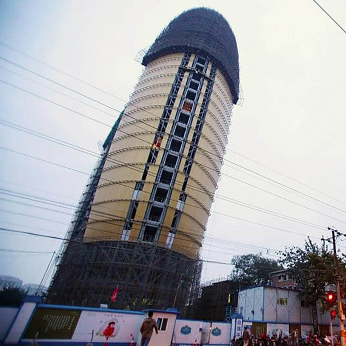 6. Renmin Ribao building, Beijing, China. It was ‘erected’ in 2013