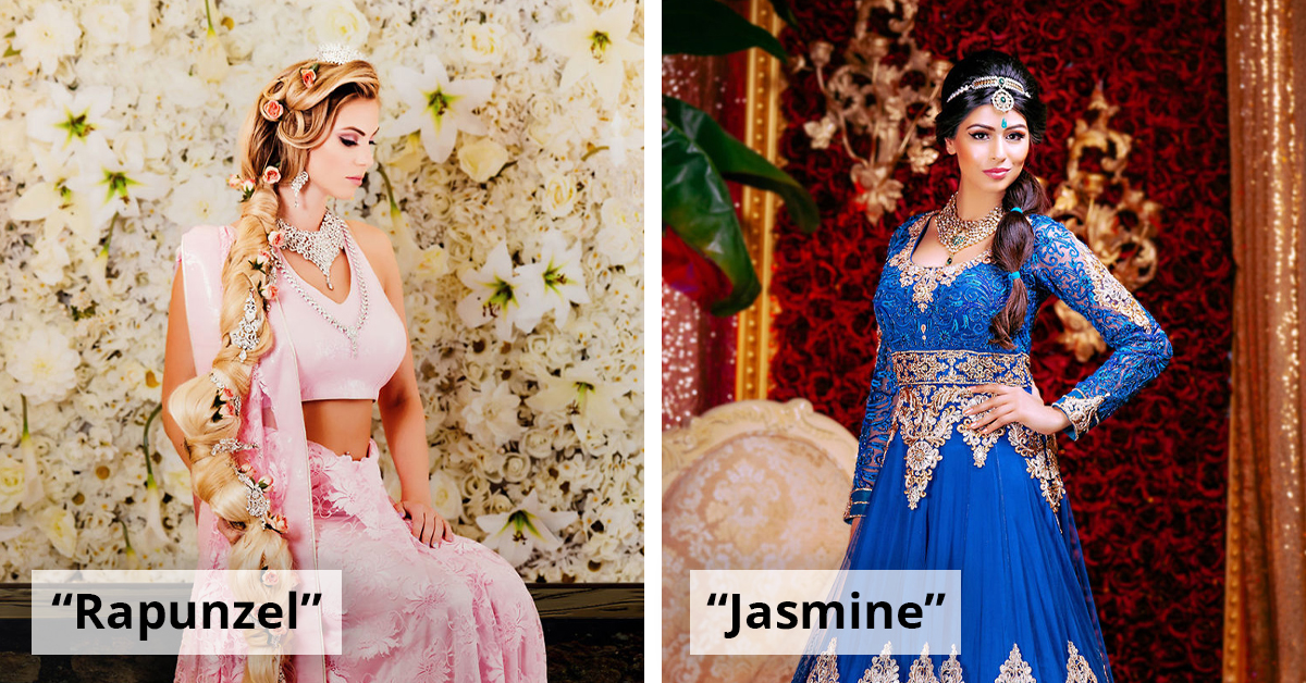 Transforming 9 Disney Princesses Into Indian Brides