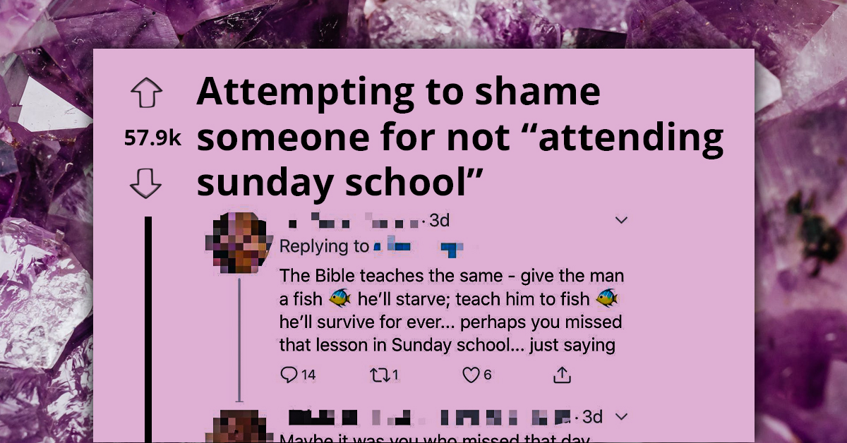 Self-Righteous Crusader Attempts To Shame Unsuspecting Netizen For “Skipping” Sunday School, But The Plan Spectacularly Backfires