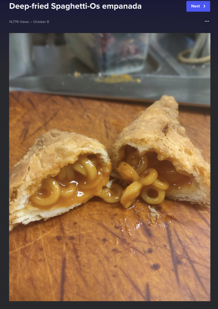 10. Empanadas stuffed with Spaghetti-Ohnos